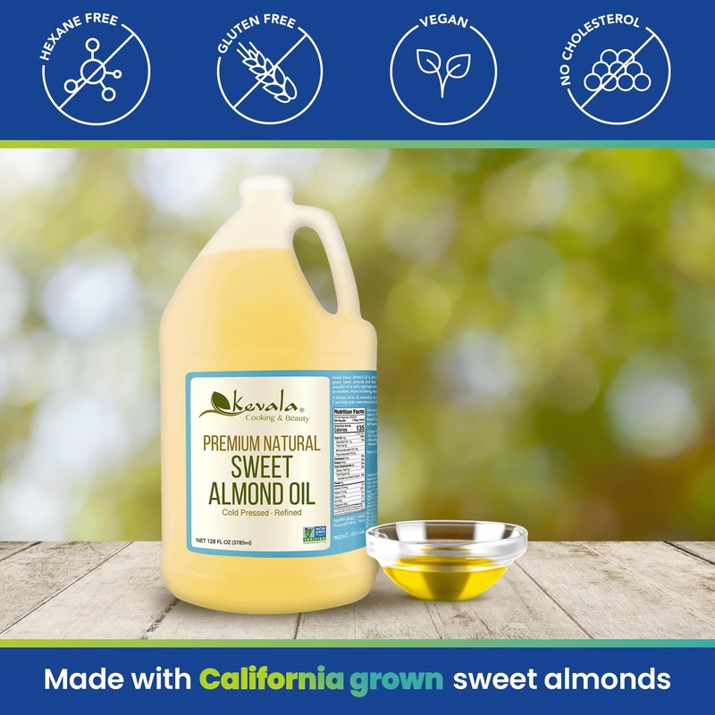 Kevala Almond Oil - Premium Natural Almond for Cooking and