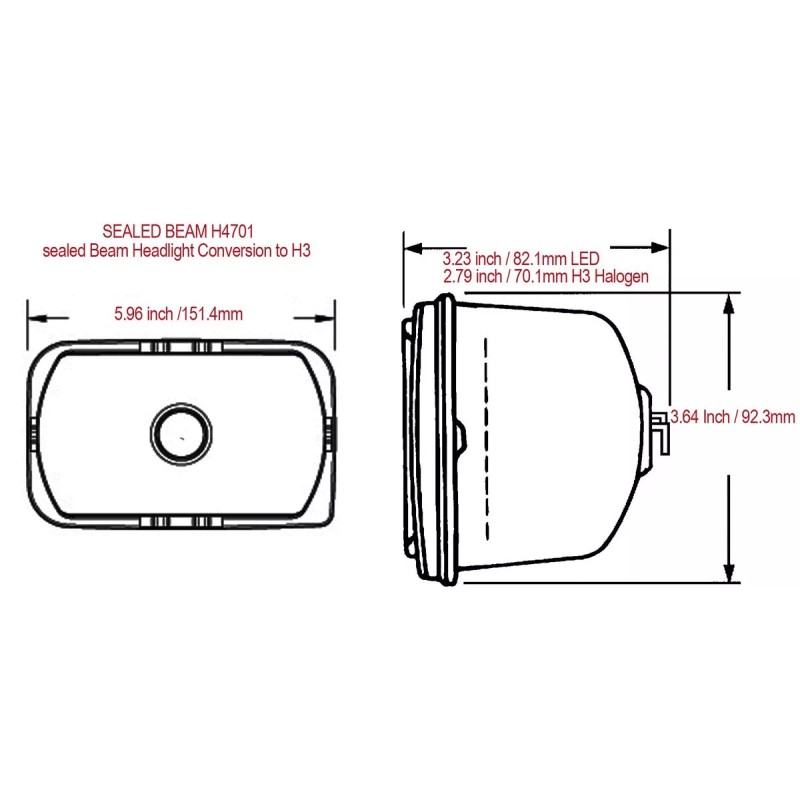 smd H4701 H4703 headlights LED Replacement Fits Trans Am 1998-2002