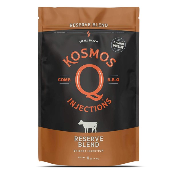 Kosmos Q Reserve Blend Barbecue Brisket Injection | Seasoning & Marinade | Just Add Water or Broth
