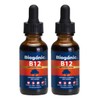 2 Pack Vitamina B12 Metilcobalamina Arandano 600 Tomas 30 Ml