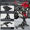 Motorcycle Jack Lift Stand 400 lbs Capacity, Heavy Duty Steel