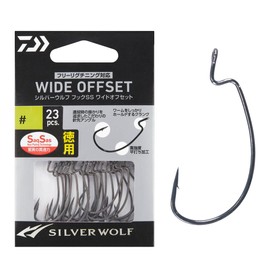DAIWA Freerig Hook Silver Wolf Hook SS Wide Offset Value 3