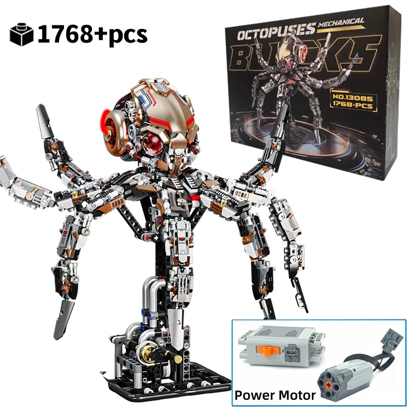 Mechanical Sea Animal Building Blocks for DIY Construction – Motorized