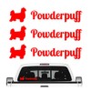 Siviwonder Powder Puff Dog Sticker Set of 3, 30cm, red