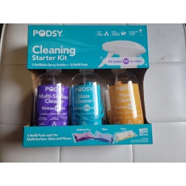 Podsy MULTI SURFACE FLOOR GLASS CLEANER Cleaning Kit Podsy Spray Bottle  Refill