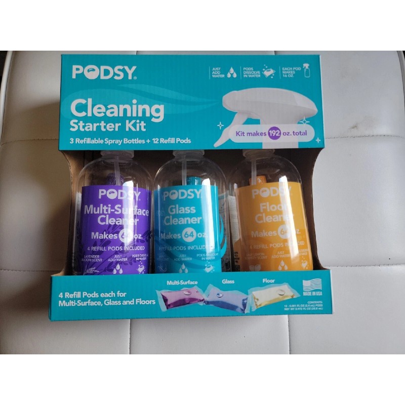Podsy MULTI SURFACE FLOOR GLASS CLEANER Cleaning Kit Podsy Spray