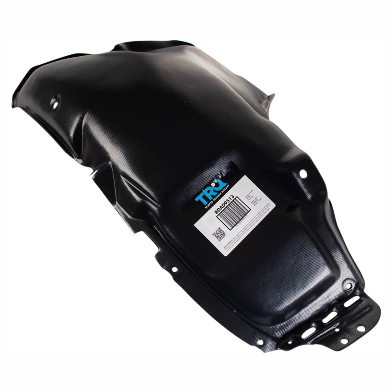 TRQ Rear Driver Side Quarter Panel Splash Shield Black Compatible