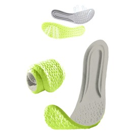 Boost Standing Work Insole, No Fatigue, Shock Absorption, Soft, Memory Foam, Insole, Men's, Women's, No Fatigue, Insole, Highly Cushioned, Suitable for Sports, Running, Sneakers, Everyday Use, Insole, Shoes, Breathable, Sweat Absorption, Lightweight