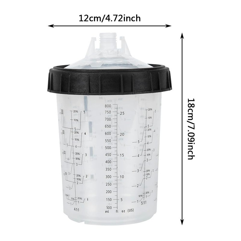20 Packs 27Oz (800ML) Disposable Paint Spray Gun Cup Liners