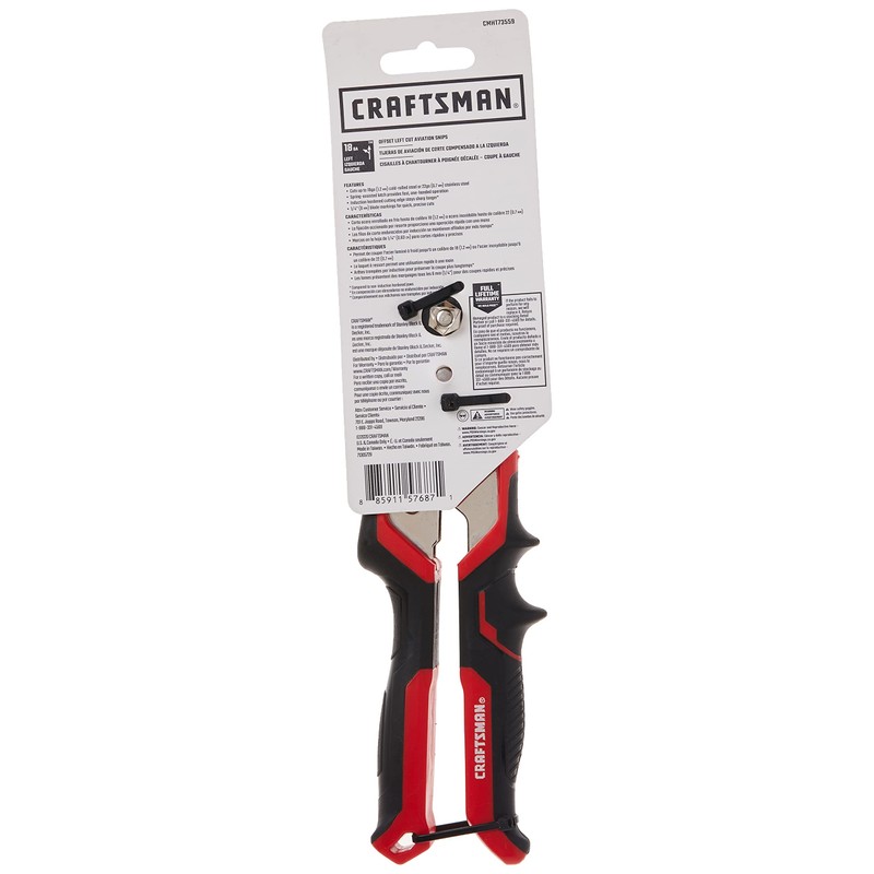 CRAFTSMAN Aviation Snips, Offset Left (CMHT73559)