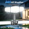 Tryme Clip On Solar Lights Outdoor, Motion Sensor, 231 LEDs