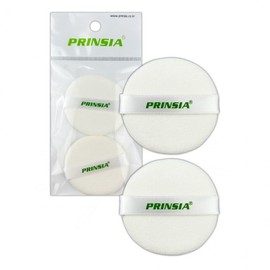 Princea Round Flocking Powder Puffs (2-piece set) D 10ea