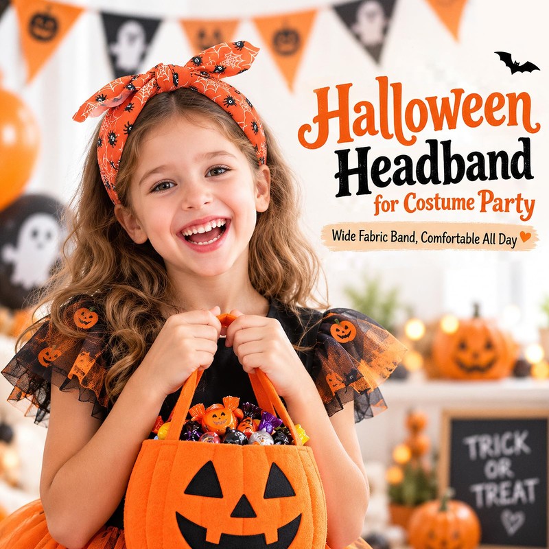 6PCS Halloween Headbands for Women, Halloween Accessories for Festive Gift
