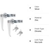 Nicerity 2 Pcs Chrome Zinc Alloy Handle Cabinet Locks, Distribution