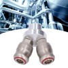 Air Hose Splitter 2 Way Carbon Steel Automatic Pneumatic Quick