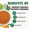 PENHOMENT 2in1 Soursop Tea with Soursop Graviola Leaves and Curcumin