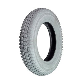 AlveyTech 14"x3" (3.00-8) Pneumatic Tire with C248G Knobby Tread for Mobility Scooters and Power Chairs - Gray Non-Marking Primo Powertrax, Fits Wheels with 8 Inch Rims, for Pride, Jazzy, Jet
