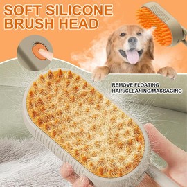 Cat steam brush, 2025 new pet steam grooming comb, 3 in 1 cat steam brush, suitable for cats and dogs pet steam brush