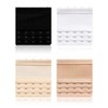 JELIEE 4 PCS Women's Bra Extenders 5 Hooks Soft Stretchy