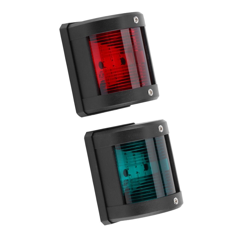 Pair of IP66 Signal Lamp Red Green LED Navigation Warning