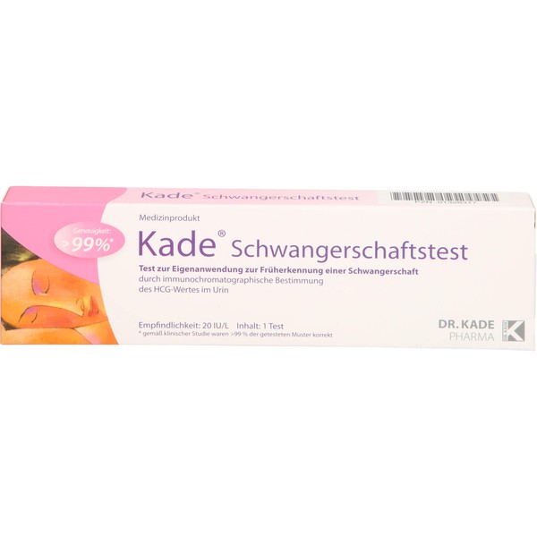 DR. KADE Kade Schwangerschaftstest zur Früherkennung, 1 St. Test