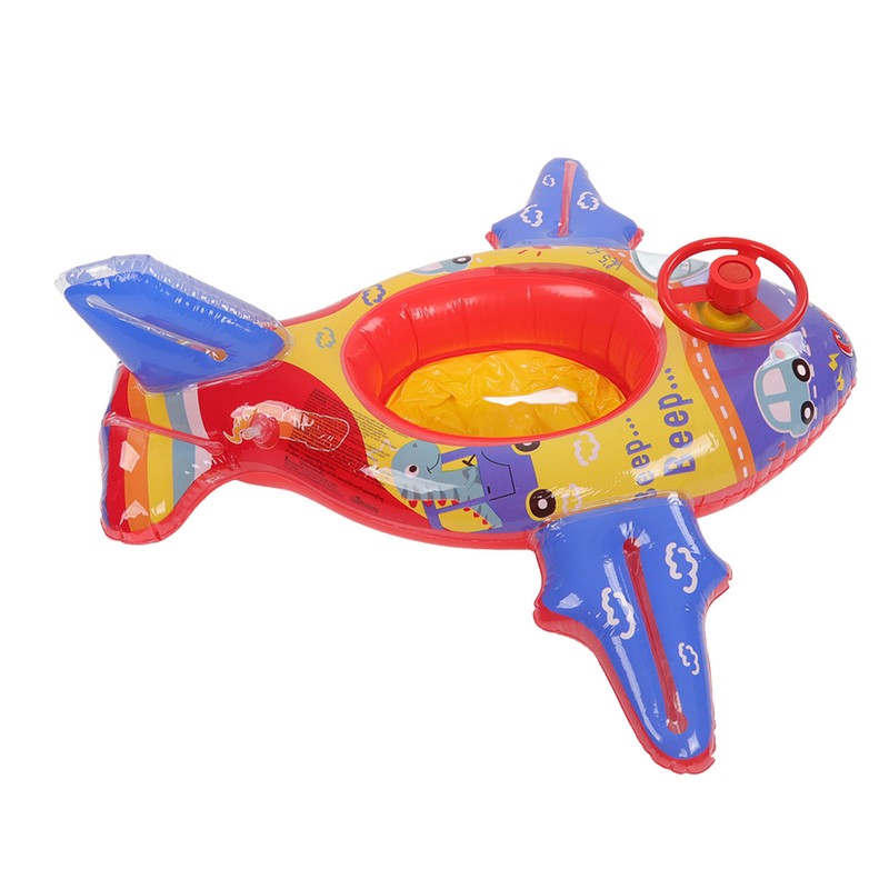 Airship Inflatable Pool Float Multifunctional Floating Swimming Raft with Steering