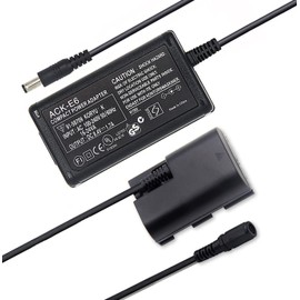 Camulti ACK-E6 Power Supply Adapter kit for Canon Camera Camcorder,DR-E6 DC Coupler Dummy Battery Replace of LP-E6 LP-E6N for EOS R R5 R6 R7,80D 70D 60D 90D,5D Mark II III IV,6D / 7D Mark II 5Ds