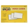School Smart 90# Blank Index Card, 4 x 6 Inches, White, Pack of 100