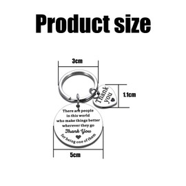 Thank You Keyring, Gifts for Coworker, Gifts Employee Appreciation Gifts, Appreciation Birthday Christmas Gifts for Women Men Keychain, Goodbye Going Away Farewell Gifts Ideas