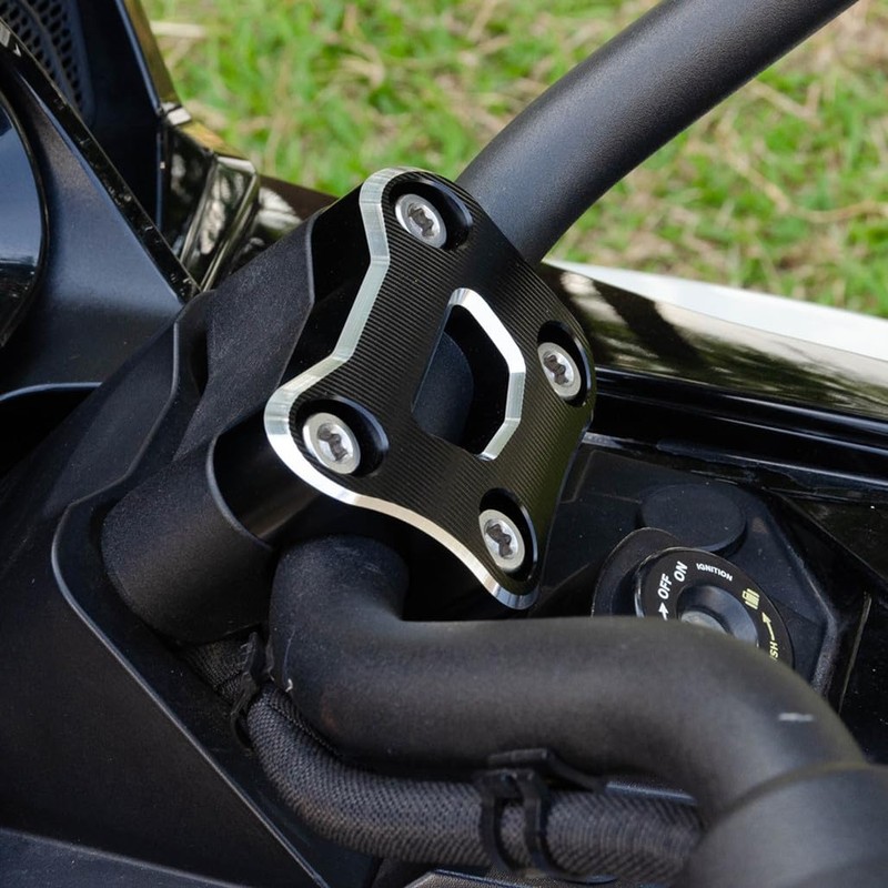 BAKAFOH Aluminum Handlebar Riser Top Cover Clamp Kit For Can
