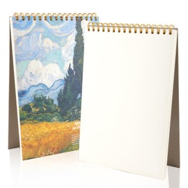 Watercolour Paper A4 Pad, 40 Sheets/80 Pages Sketchbooks Drawing Pads, White Paper Painting Pad, Spiral Bound Water Colour Sketchpad for Students Adults Artists Graffiti