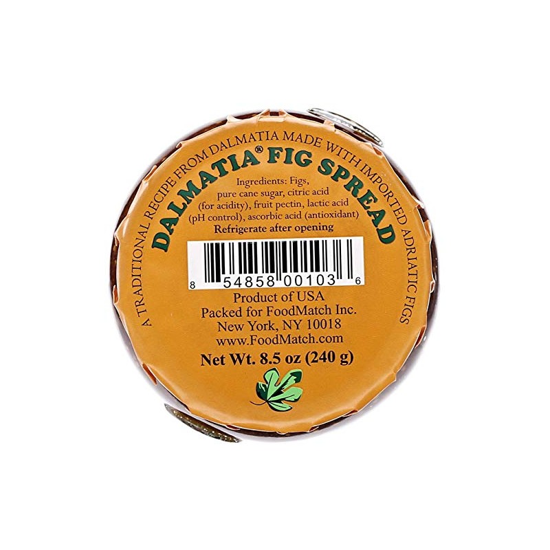 Dalmatia Fig Spread, 8.5 oz | All-Natural, Non-GMO, Award-Winning Mediterranean