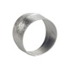 SILBERMOOS Women's Ring Band Ring Double Ring Two Rails Brushed