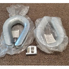 Crosby 2 Crosby Wire Rope Cable Thimble Snatch Block Hoist Rigging 1-3/8" 1-1/2" FFT276