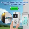 OBEST Wireless Intelligent High-Definition Video Doorbell, With Solar Rain Cover,