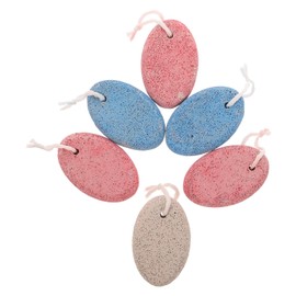 Baluue 6pcs Double Sided Pumice Stone Removers Foot Care Stone Foot Scraper Pedicure Stone Grater Feet Soaker Heel Dead Skin Remover File Pedicure Rasp Foot Rasp Hard Skin Stone Stones