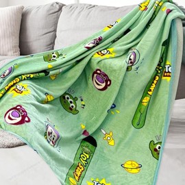 MIFKLMV ToyStary Cartoon Flannel Blanket, Flannel Blanket, Children's Bed Blanket, Cartoon Blanket, Sofa Blanket, Pull Blanket, Thick Plush Blanket, 200 x 150 cm