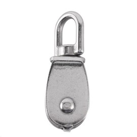 AT05-크레인 풀리 블록 M15 리프팅 스위블 후크 싱글 행잉 와이어 휠 10개 AT05-Crane Pulley Block M15 Lifting Swivel Hook Single Hanging Wire Wheel 10pcs