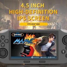 SF3000 Retro Handheld Game Console - 4.5-inch IPS Screen, 20,000+ Built-in Games, Wireless Portable Game Player, Play Music, Watch Videos, Read Novels, Perfect Gift for Boys, Kids & Gamers, Valentine’s Day Gift 2025