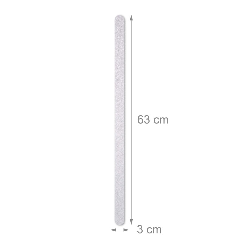 Relaxdays Anti Rutsch Streifen, 17er Set, 60 cm lang, Kunststoff,