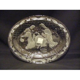 Mikasa Nativity Small Tray. Germany with Velvet Storage Pouch