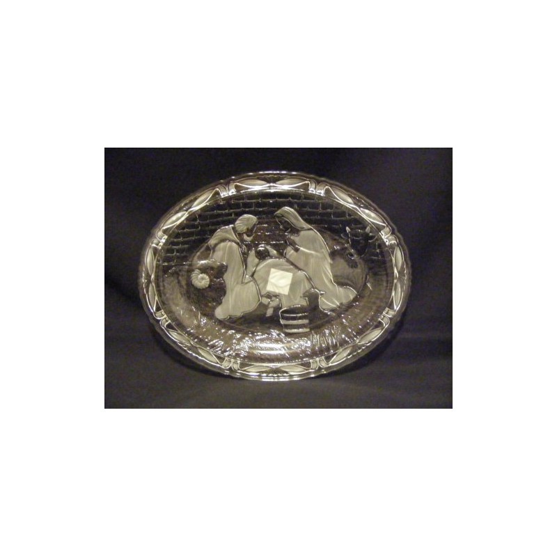 Mikasa Nativity Small Tray. Germany with Velvet Storage Pouch