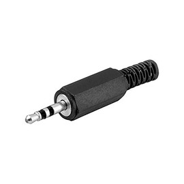 Plug - 2.5 mm - stereo, plastic version with cable protector SS 25 K