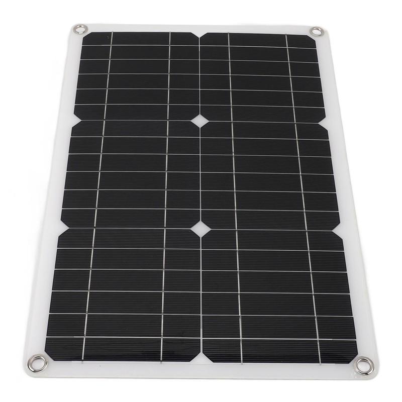 18V 20W Portable Solar Panel Semi Flexible Monocrystalline Waterproof Solar