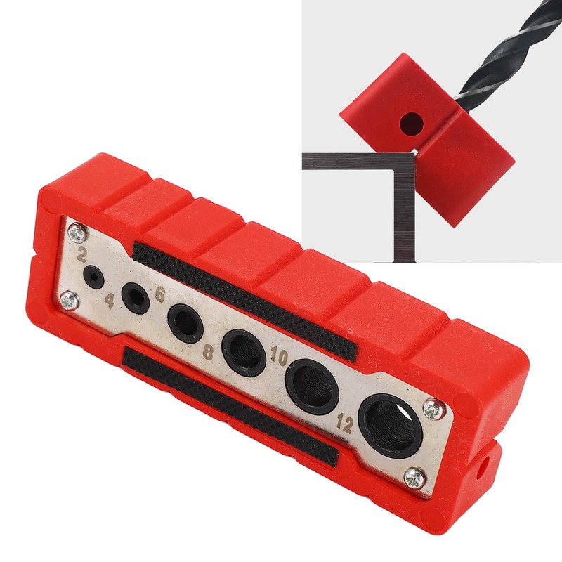 Topyond Handheld Drill Guide for Woodworking, High Speed Steel Locator