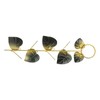 Birds Feeder Hanging Metal Green Leaf Shape Hummingbirds Feeder for