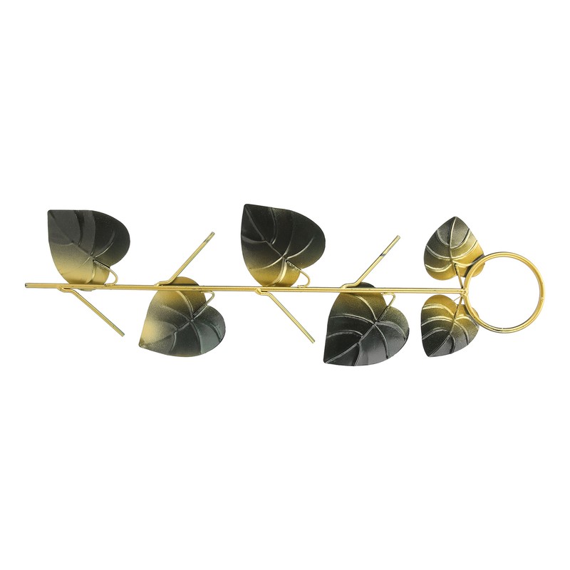 Birds Feeder Hanging Metal Green Leaf Shape Hummingbirds Feeder for