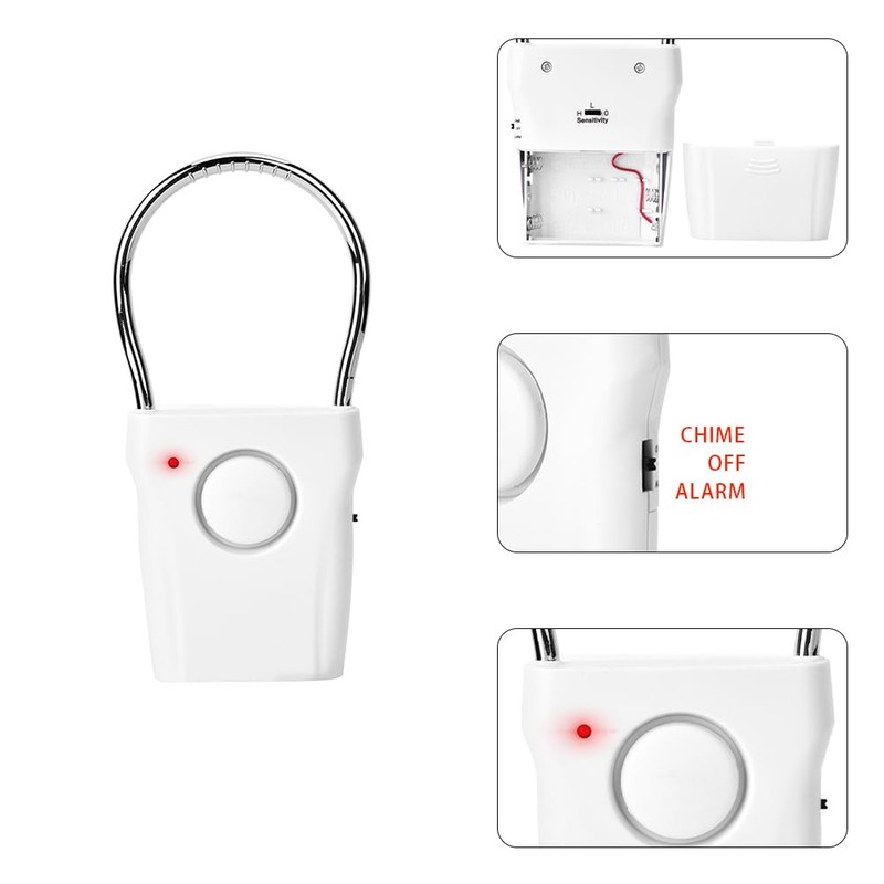 Door Handle Alarm Touch Sensor Vibration Triggered Home Security Alarm