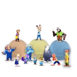 Relaxcation 3 Bath Bombs for Kids with Surprise ZOOTOPIA Toys Inside by Relaxcation