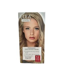 Elea Professional Permanent Hair Dye Cream 9.2 Sand Blonde with Oil Care Complex